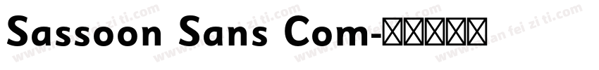 Sassoon Sans Com字体转换